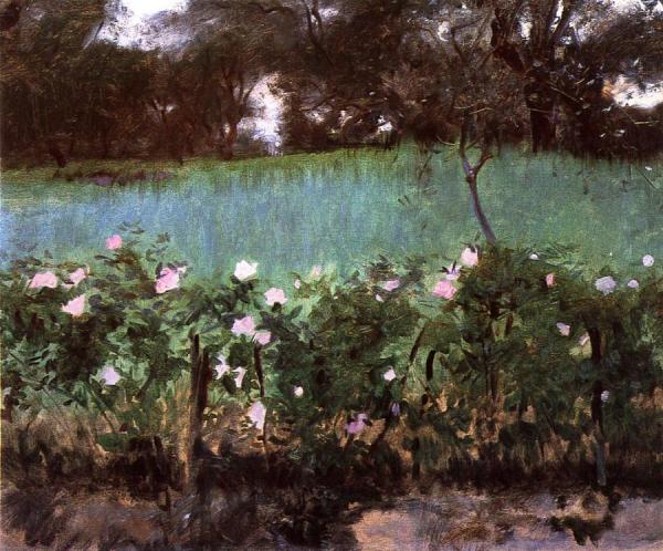 Landscape With Rose Trellis by John Singer Sargent