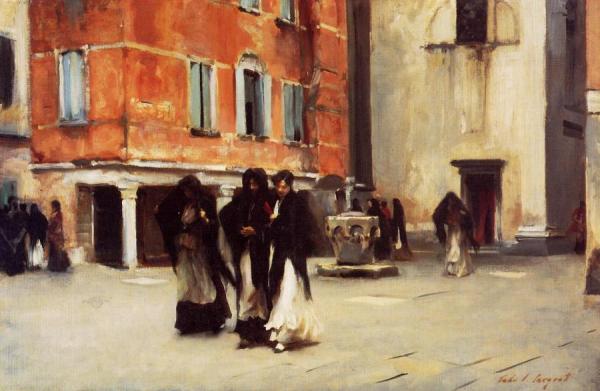 Leaving Church, Campo San Canciano, Venice by John Singer Sargent