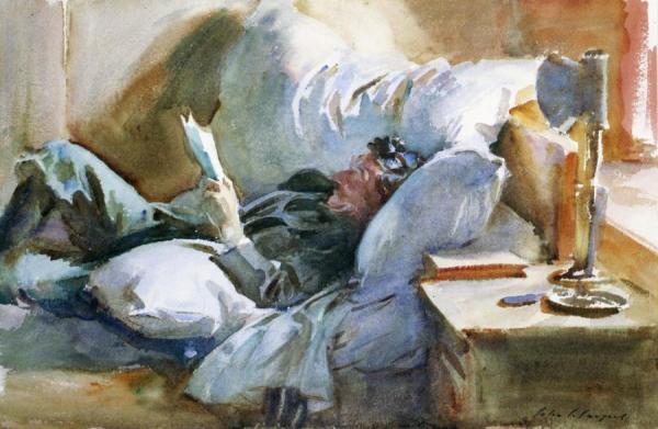 John Singer Sargent Man Reading