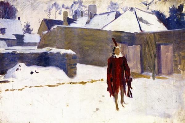 Manikin In The Snow by John Singer Sargent