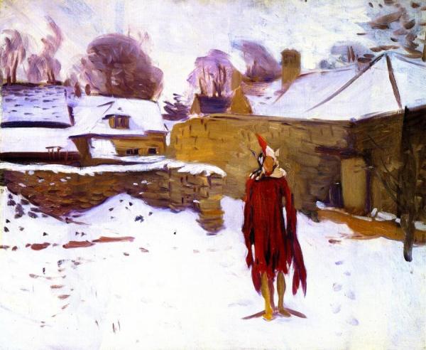 Mannikin In The Snow by John Singer Sargent