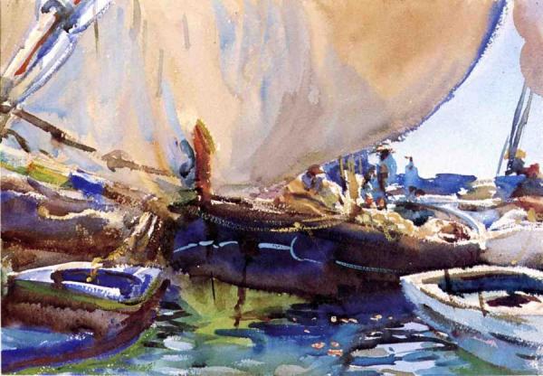 Melon Boats by John Singer Sargent