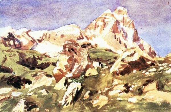 Mont Cervin: Alps by John Singer Sargent