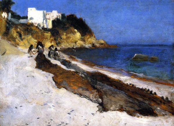 Moroccan Beach Scene by John Singer Sargent Oil Painting Reproductions