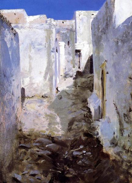 Moroccan Street by John Singer Sargent Oil Painting Reproductions