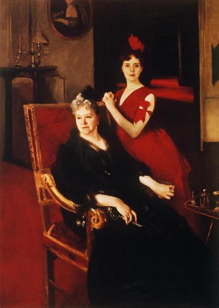 Mrs. Edward Burckhardt And Her Daughter Louise by John Singer Sargent