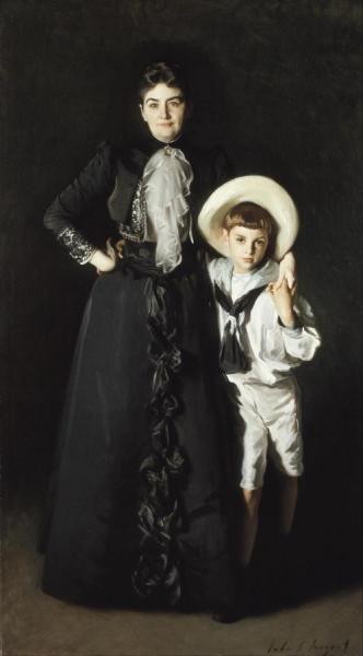 Mrs. Edward Davis And Her Son, Livingston by John Singer Sargent