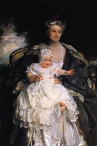 Mrs. Henry Phipps And Her Granson Winston by John Singer Sargent