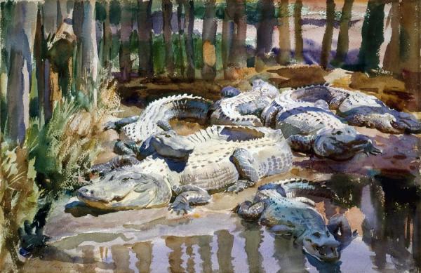 Muddy Alligators by John Singer Sargent