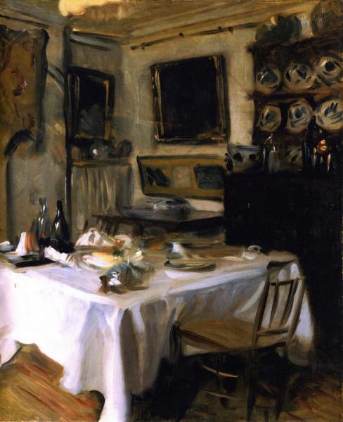 My Dining Room by John Singer Sargent