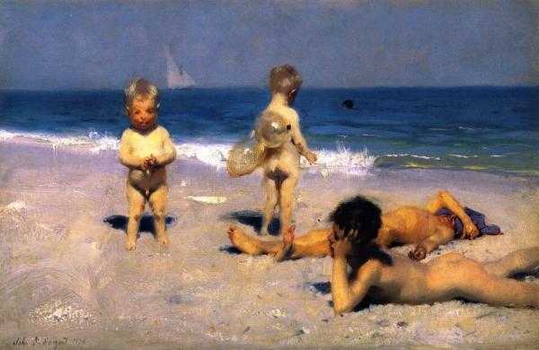 Neopolitan Children Bathing by John Singer Sargent