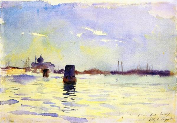 On The Lagoons, Venice by John Singer Sargent