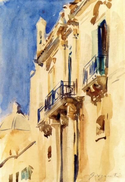 Palace Façade, Girgenti by John Singer Sargent