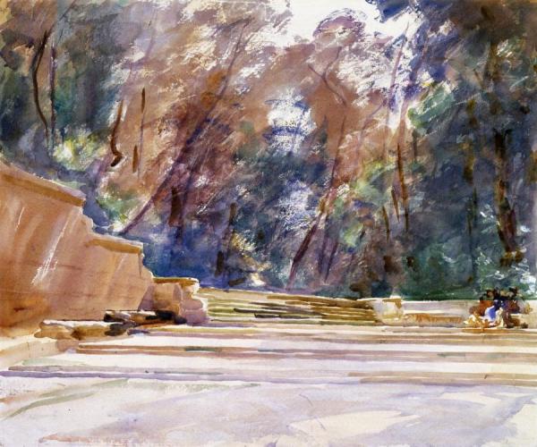 Park Scene by John Singer Sargent Oil Painting Reproductions