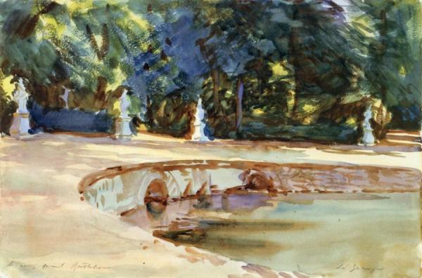 Pool In The Garden Of La Granja by John Singer Sargent