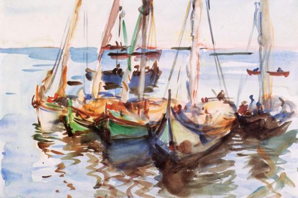 Portuguese Boats by John Singer Sargent Oil Painting Reproductions