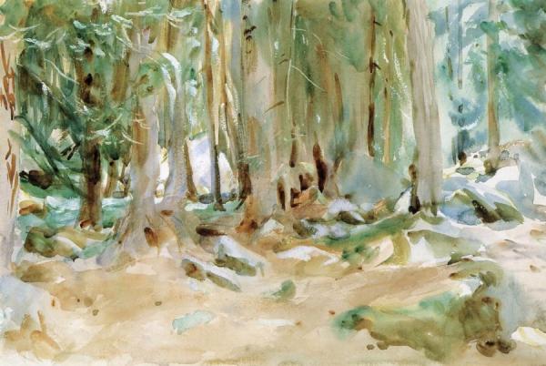Purtud: A Forest Scene by John Singer Sargent