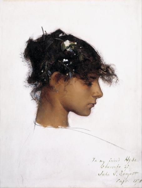 Rosina Ferrara,head Of A Capri Girl by John Singer Sargent
