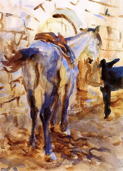 Saddle Horse, Palestine by John Singer Sargent