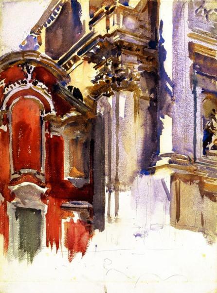 San Stae, Venice (unfinished) by John Singer Sargent