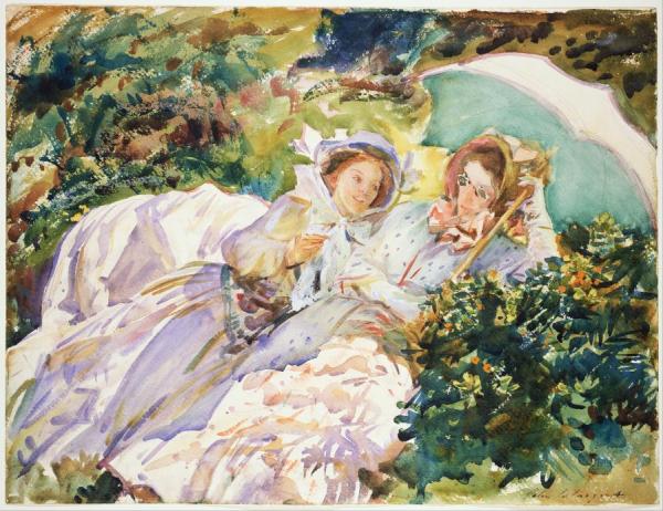 Simplon Pass The Tease by John Singer Sargent