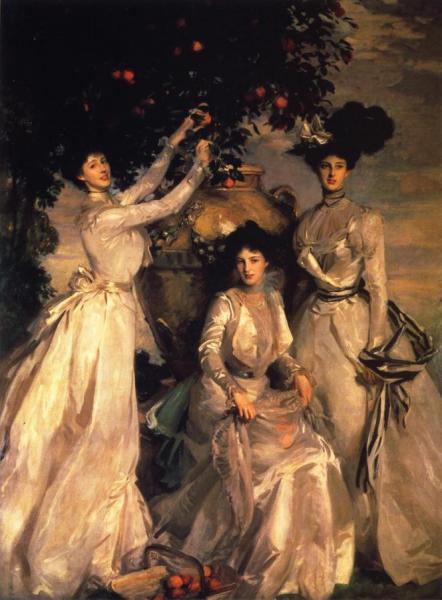 The Ladies Alexandra, Mary And Theo Acheson by John Singer Sargent