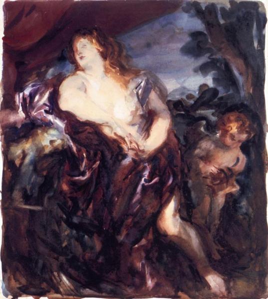 The Penitent Magdalene (after Van Dyck) by John Singer Sargent