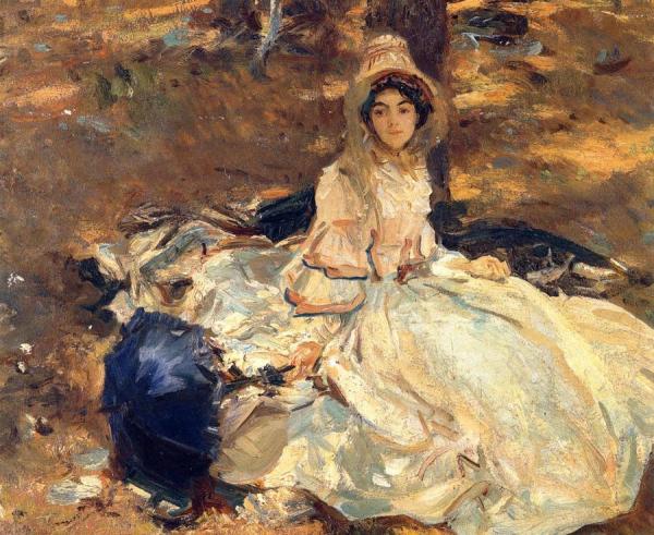 John Singer Sargent The Pink Dress