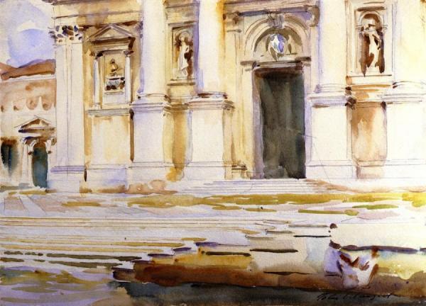 The Portal Of San Giorgio Maggiore, Venice by John Singer Sargent