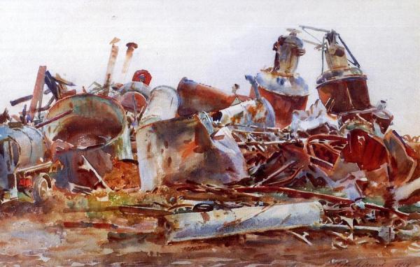 The Wrecked Sugar Refinery by John Singer Sargent