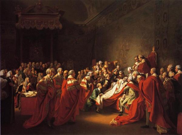 The Colapse Of The Earl Of Chatham In The House Of Lords by John Singleton Copley