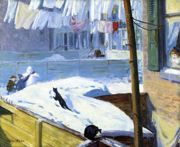 Backyards, Greenwich Village by John Sloan