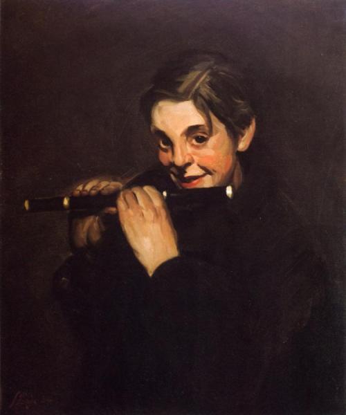 Boy With Piccolo by John Sloan