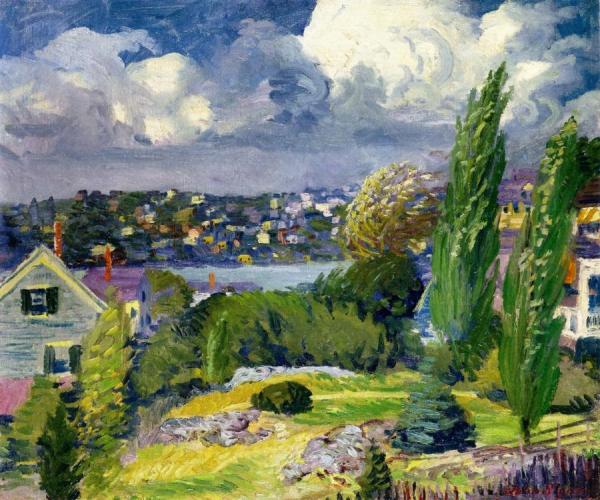 Breezy Day, Gloucester, Massachusetts by John Sloan Oil Painting Reproductions