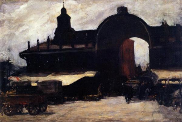 Dock Street Market by John Sloan