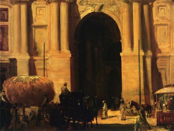 East Entrance, City Hall, Philadelphia by John Sloan Oil Painting Reproductions