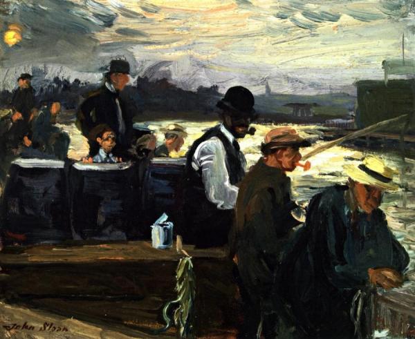 Fishing For Lafayettes by John Sloan