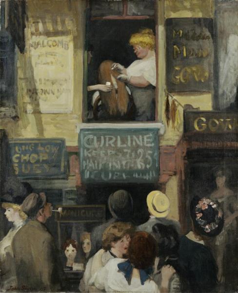 Hairdresser's Window by John Sloan