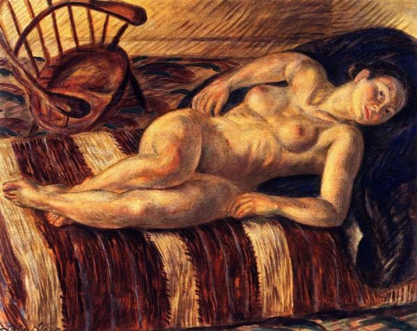 Nude And Windsor Chair by John Sloan