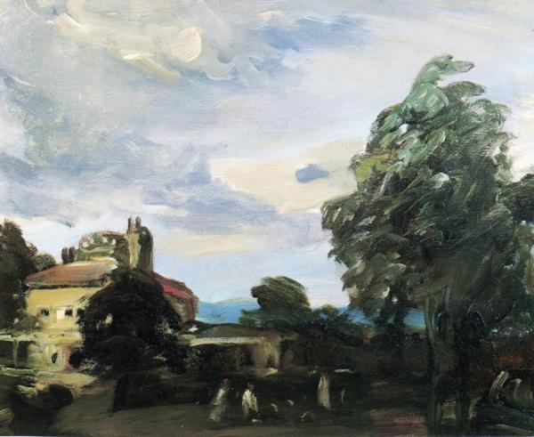 Our Home In Fort Washington, Pennsylvania by John Sloan Oil Painting Reproductions