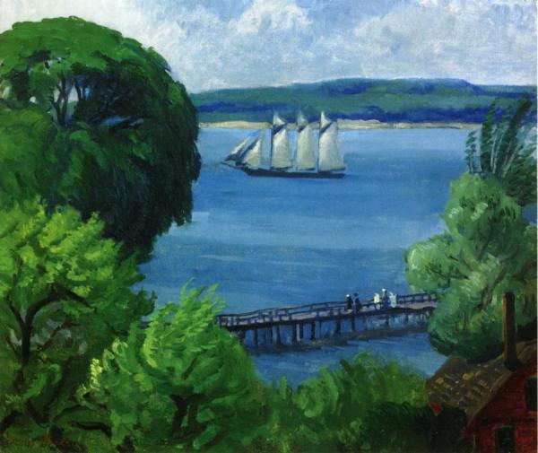 Passing Schooner by John Sloan