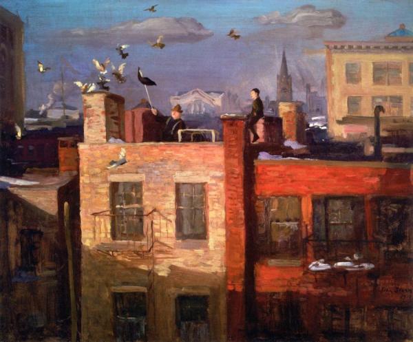Pigeons by John Sloan