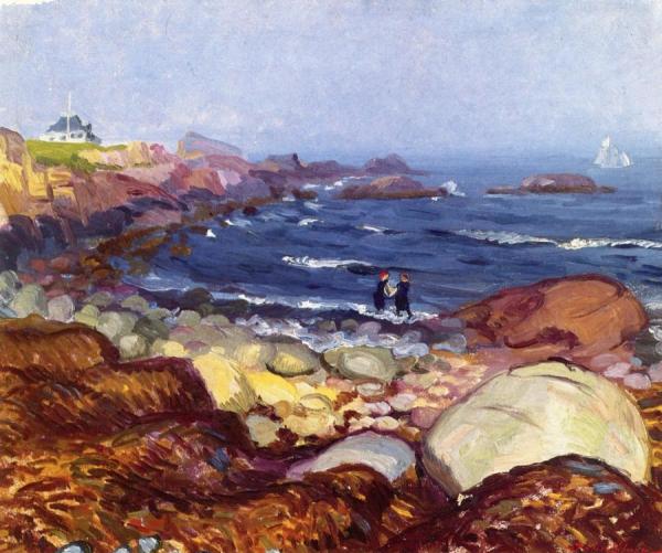 Rocks And Weeds, Gloucester by John Sloan