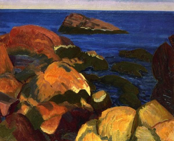 Rocks, Weeds And Sea by John Sloan