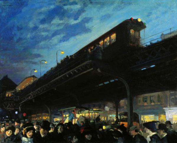 Six O'clock, Winter by John Sloan
