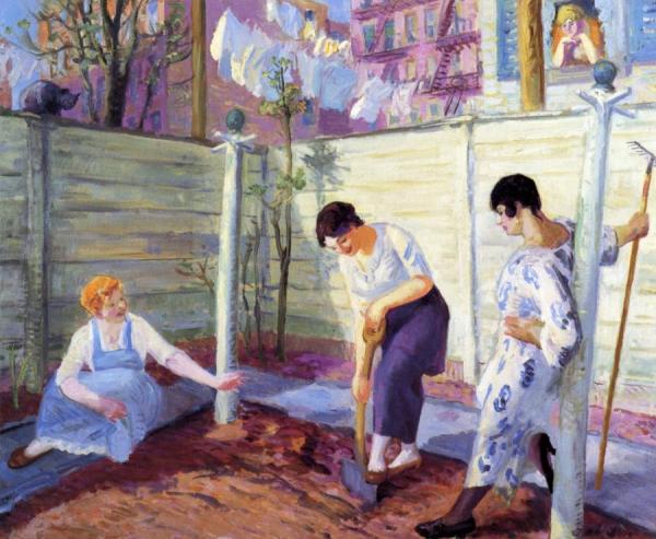 Spring Planting, Greenwich Village by John Sloan