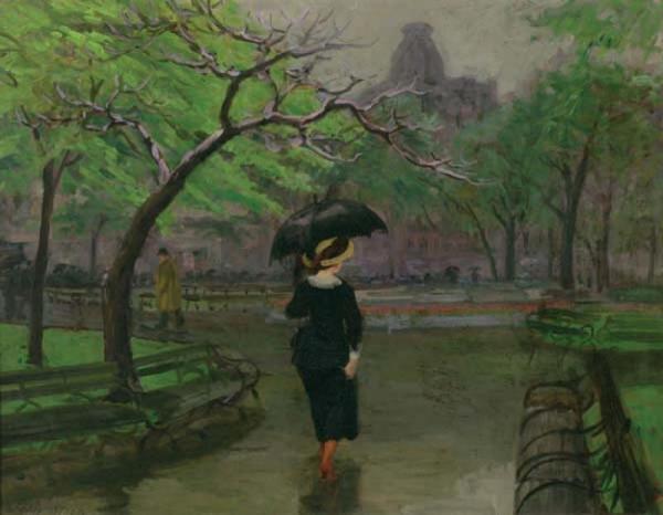 Spring Rain, New York by John Sloan