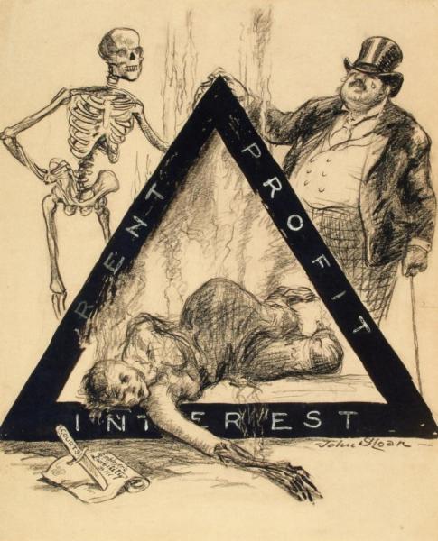 The Triangle Shirtwaist Factory Fire by John Sloan Oil Painting Reproductions