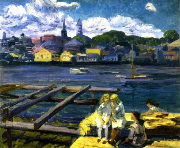 Tittering Girls by John Sloan Oil Painting Reproductions