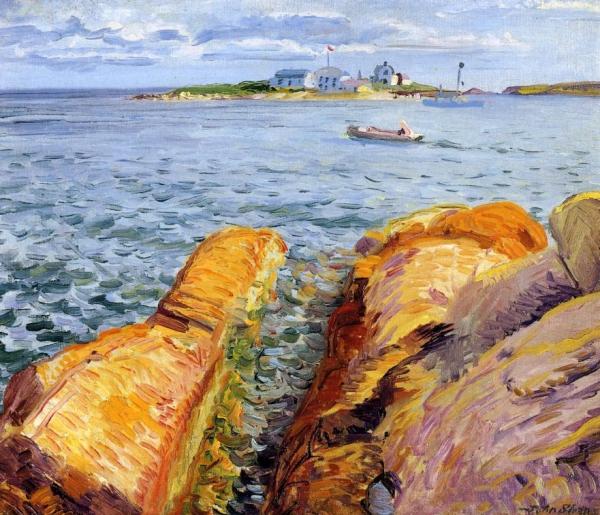 Wonson's Rocks And Ten Pound Island by John Sloan